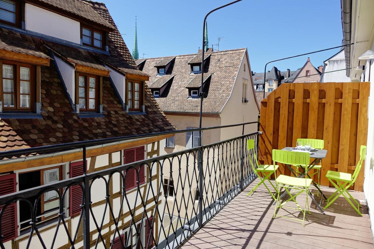 L'Appart Du Quai Avec Terrasse Straatsburg Buitenkant foto