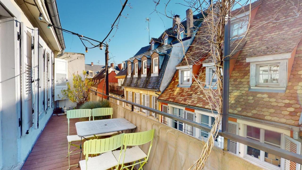 L'Appart Du Quai Avec Terrasse Straatsburg Buitenkant foto